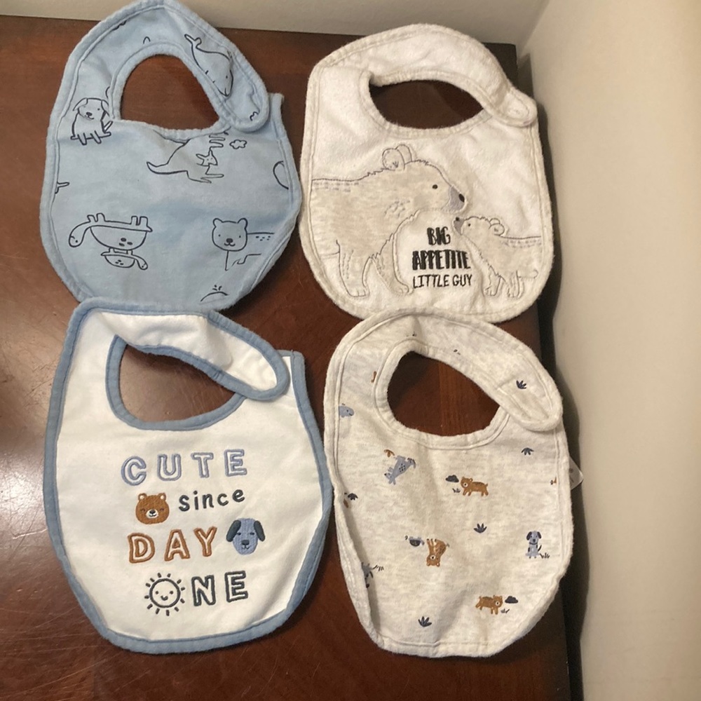 Four boys bibs